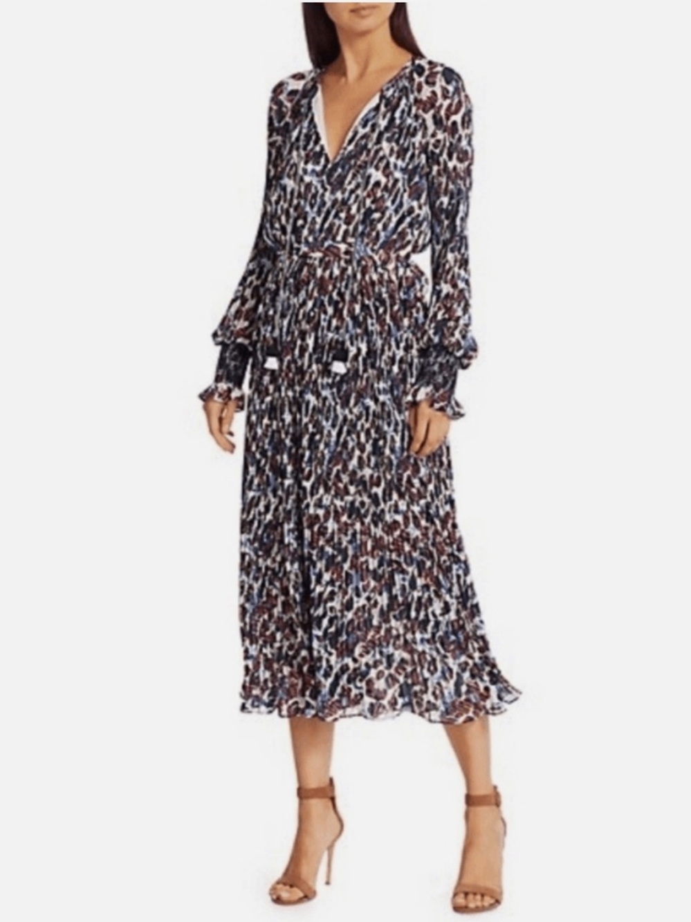 Derek Lam 10 Crosby Nemea Floral Pleated Dress